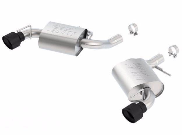 Picture of 2016 Chevy Camaro SS V8 AT/MT ATAK Rear Section Exhaust w/o NPP Valves Ceramic Black