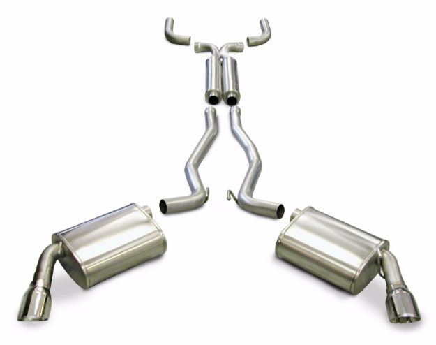 Picture of Corsa Exhaust Cat-Back + X-Pipe For 2010-2015 Chevrolet Camaro SS Coupe 6.2L V8